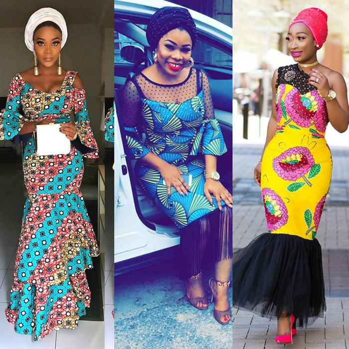 Ankara gown sales styles for wedding